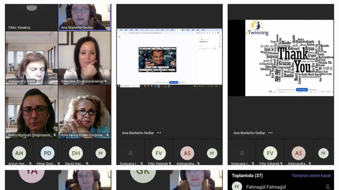 S.T.O.P eTwinning Projemizin Online  Toplantısını 13.05.2025'te Gerçekleştirdik